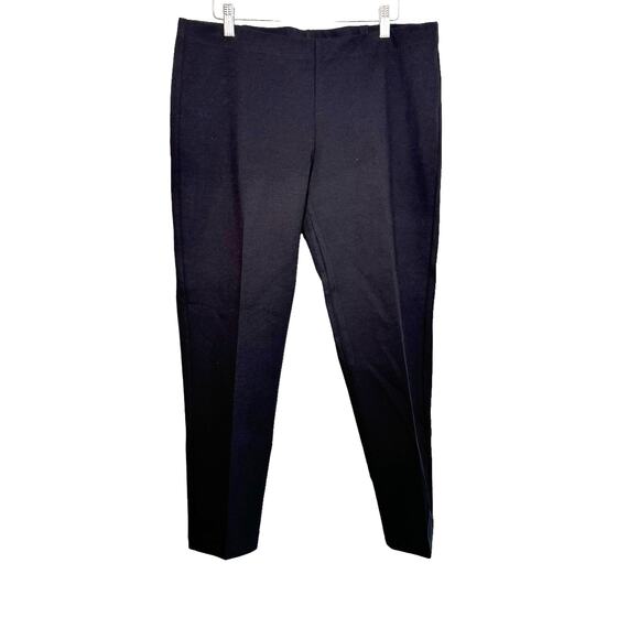 Eileen Fisher Ponte Pants Black Pull On Size‎ Large Capsule System Slim EEVS - Picture 8 of 8